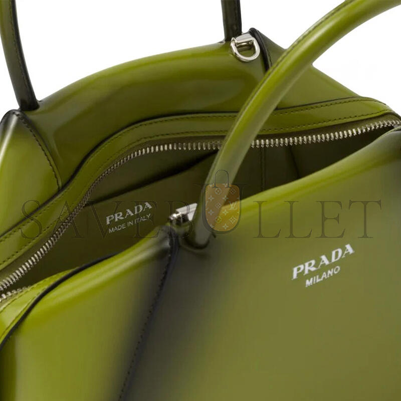 PRADA SMALL BRUSHED LEATHER SUPERNOVA HANDBAG 1BA366 (25.5*18*13.5cm)